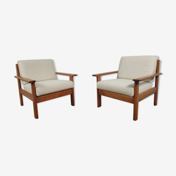Pair of Vintage Scandinavian armchairs, 60s