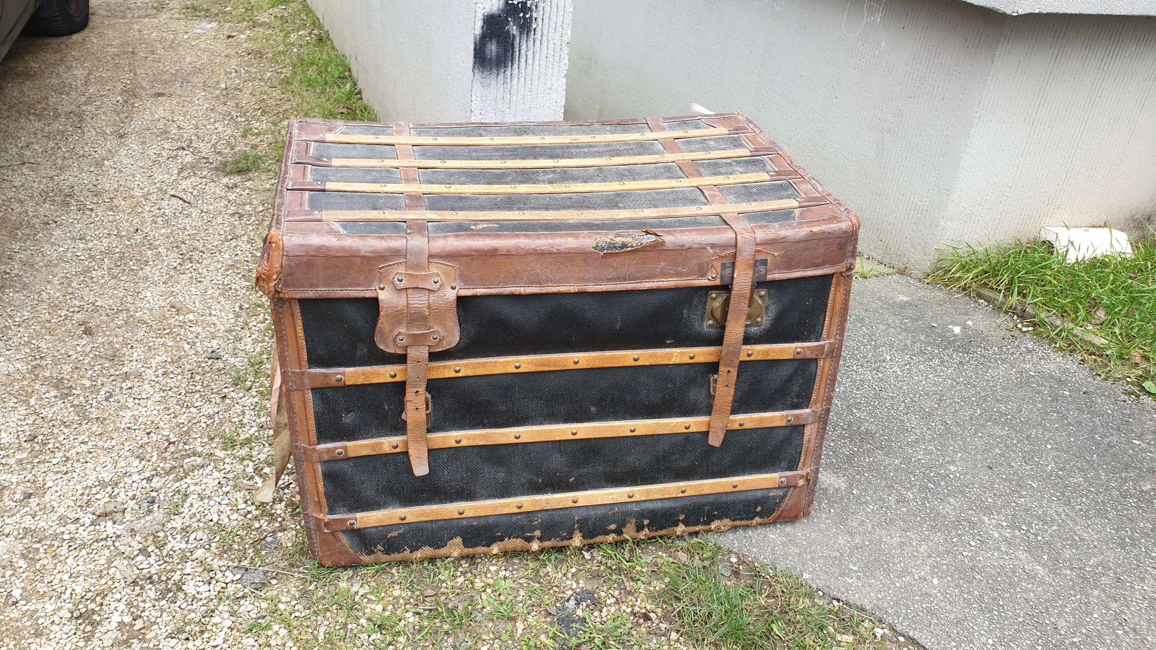 Late 19th century travel trunk
