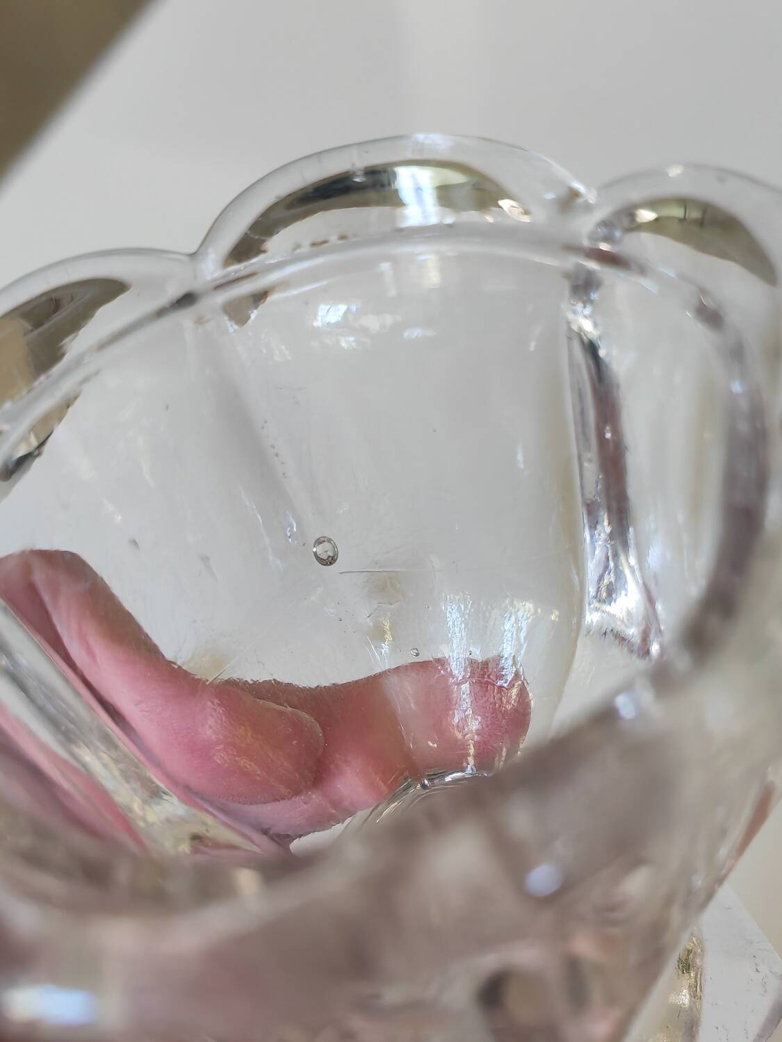 Glass or crystal mustard pot