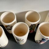 Orangeade service to vintage ceramic soldiers