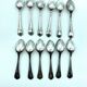 12 spoons dessert model sully silver metal in a case