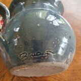 Sandstone pitcher signed Baudat