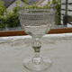 Lot de 8 verres anciens à vin blanc ou apéritif en cristal  gravé.