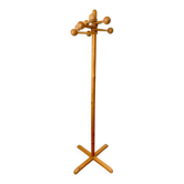80's pine coat rack