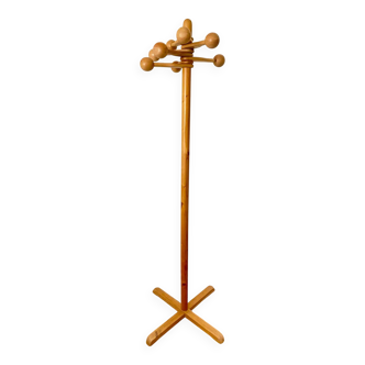 80's pine coat rack