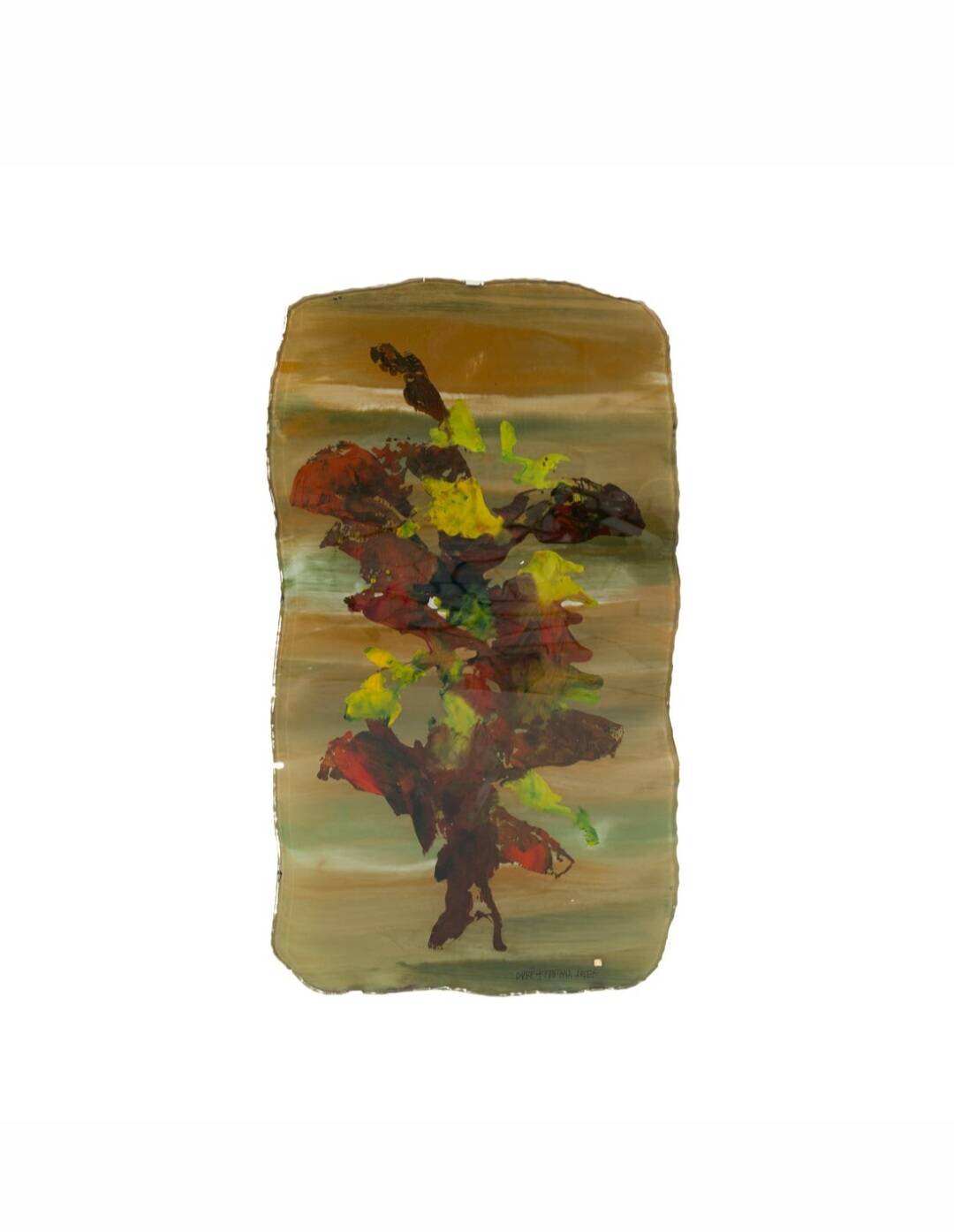 Decorative plaque with flowers by Duilio Barnabe for Fontana Arte, 1950s