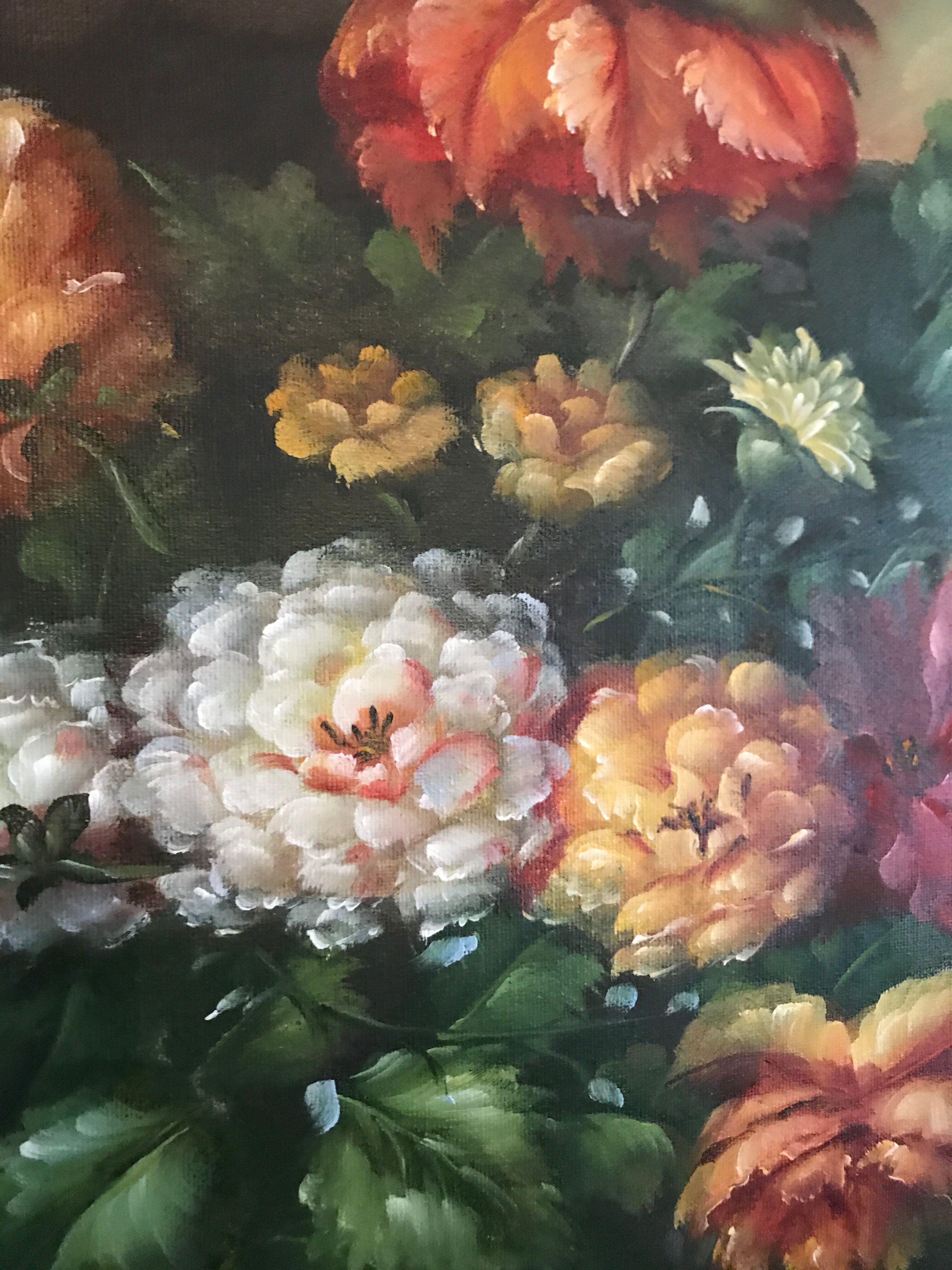 Table bouquet of flowers