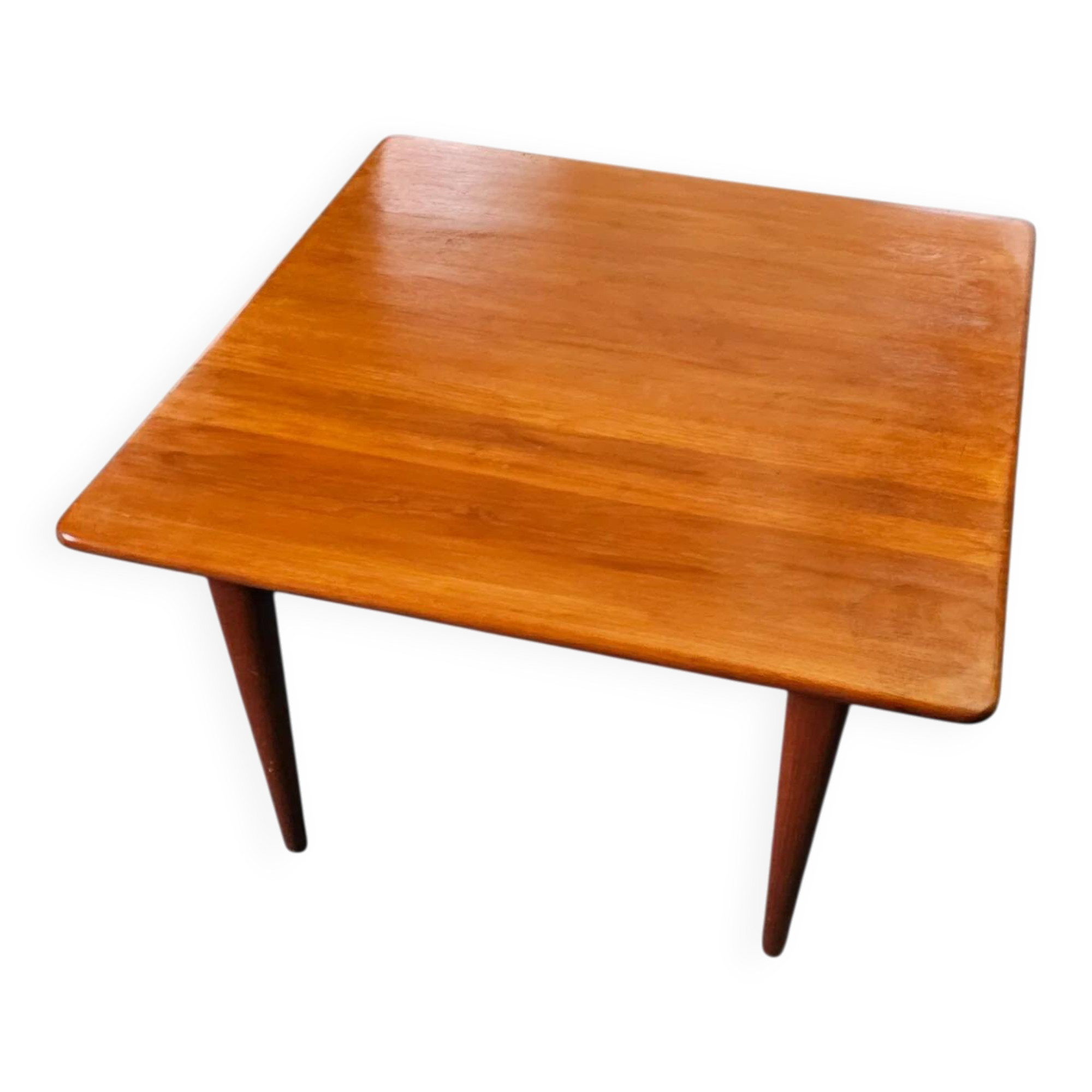 Danish square coffee table in teak by Mikael Laursen for A/S Mikael Laursen, Denmark, 1960s