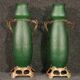 Pair of French glass vases in Art Nouveau style