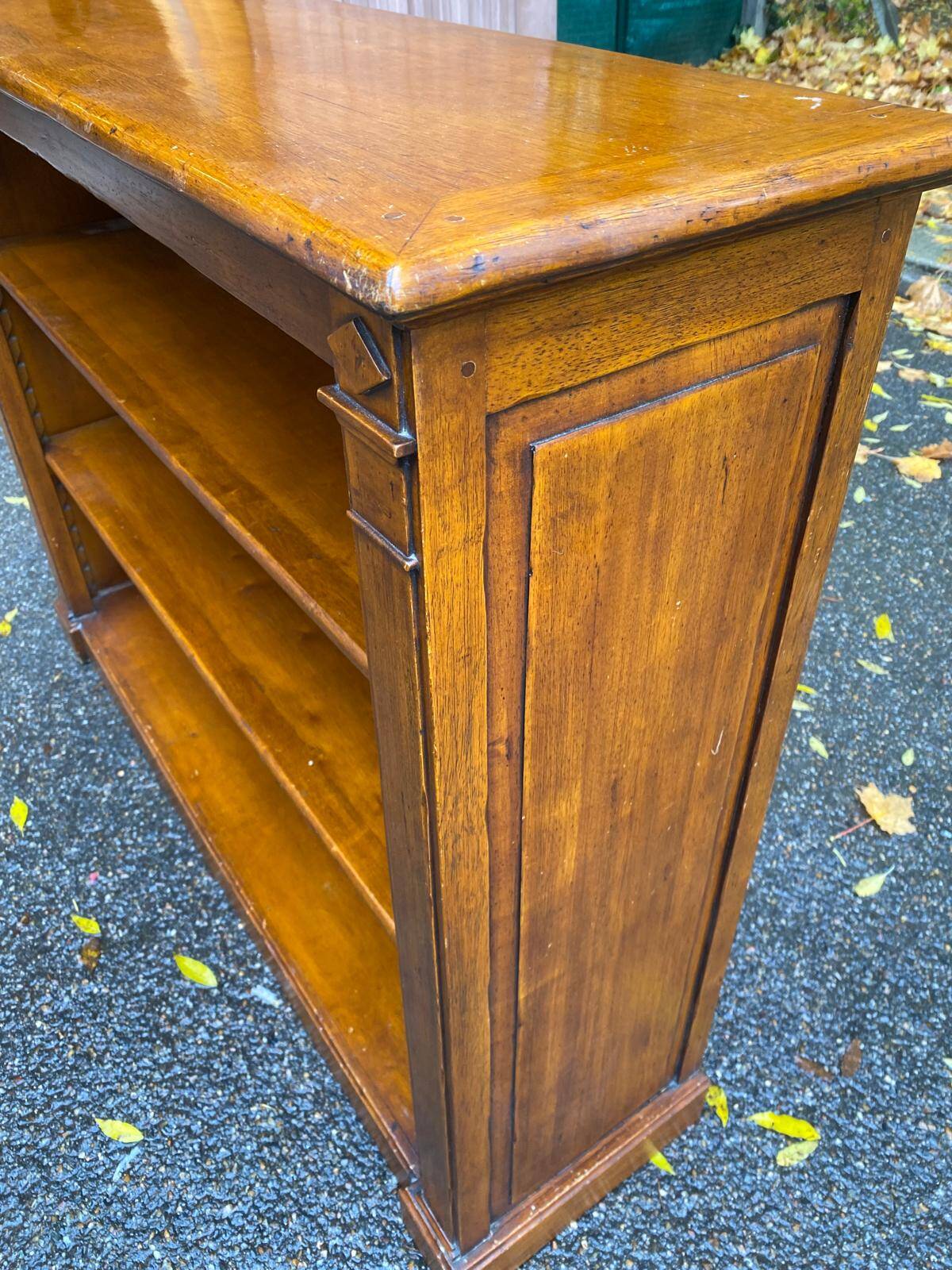 Vintage 19th Century Solid Oak Bookshelf