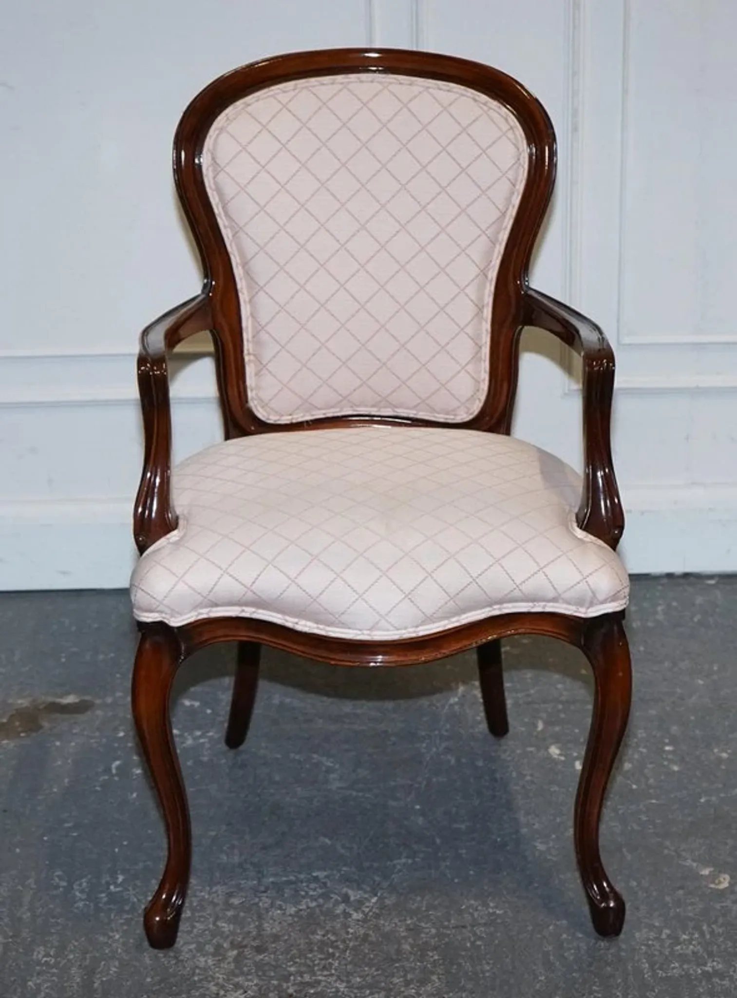 Vintage Walnut Lounge Chair, France