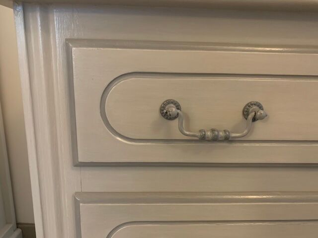 Old patinated chest of drawers