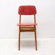Mid-century colour chair, vintage wooden accent seating, 1960s