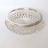 Silver rimmed glass empty pocket