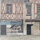 Tableau Ink and pastel - Dijon Place François-Rude - E Poinet