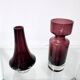 Paire de vases en verre par Tamara Aladin pour Riihimaen Lasi Oy, Finlande