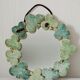Ceramic mirror with clovers