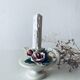 Italian slip candle holder signed