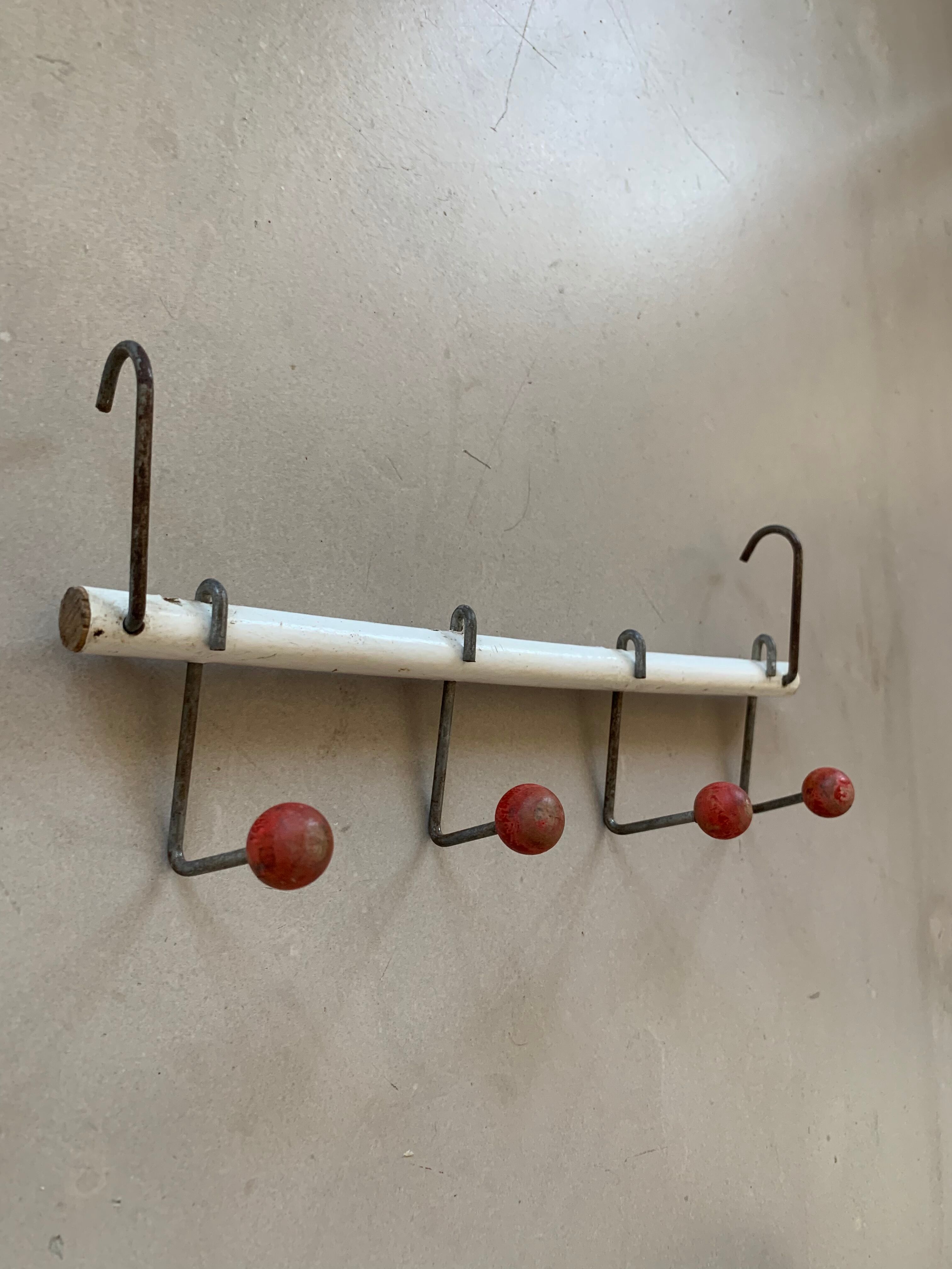 Vintage wood tea towel holder