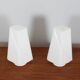 Pair of Italian striped Murano glass table lamps in style of Lino Tagliapie