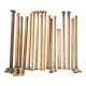 Set of columns and half-columns in solid oak.