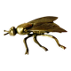 Vintage brass ashtray in the shape of a fly - Made in Italy