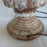 Lamp foot to lay ceramic brown granite