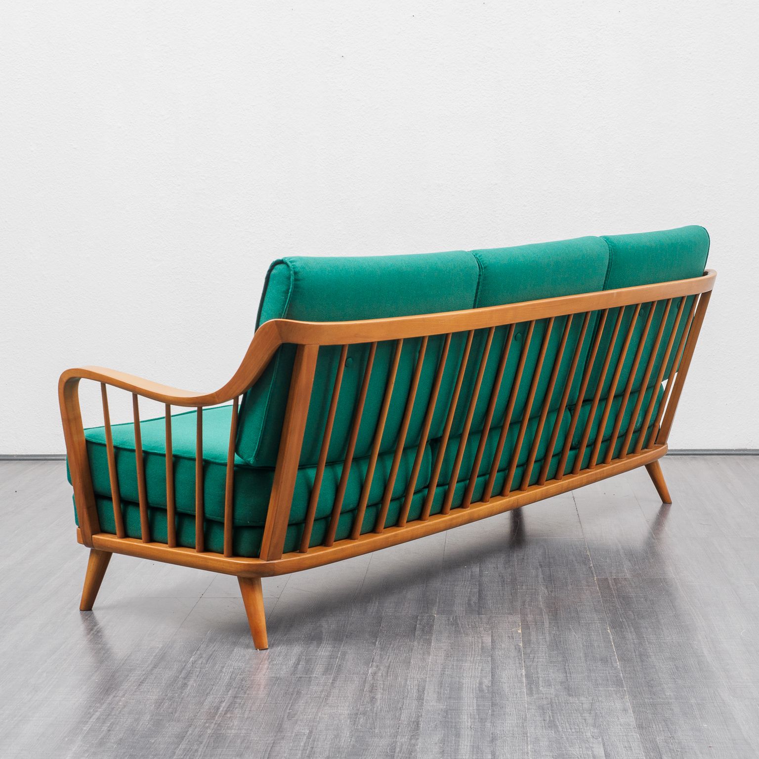 Knoll Antimott sofa, cherry wood, 1950