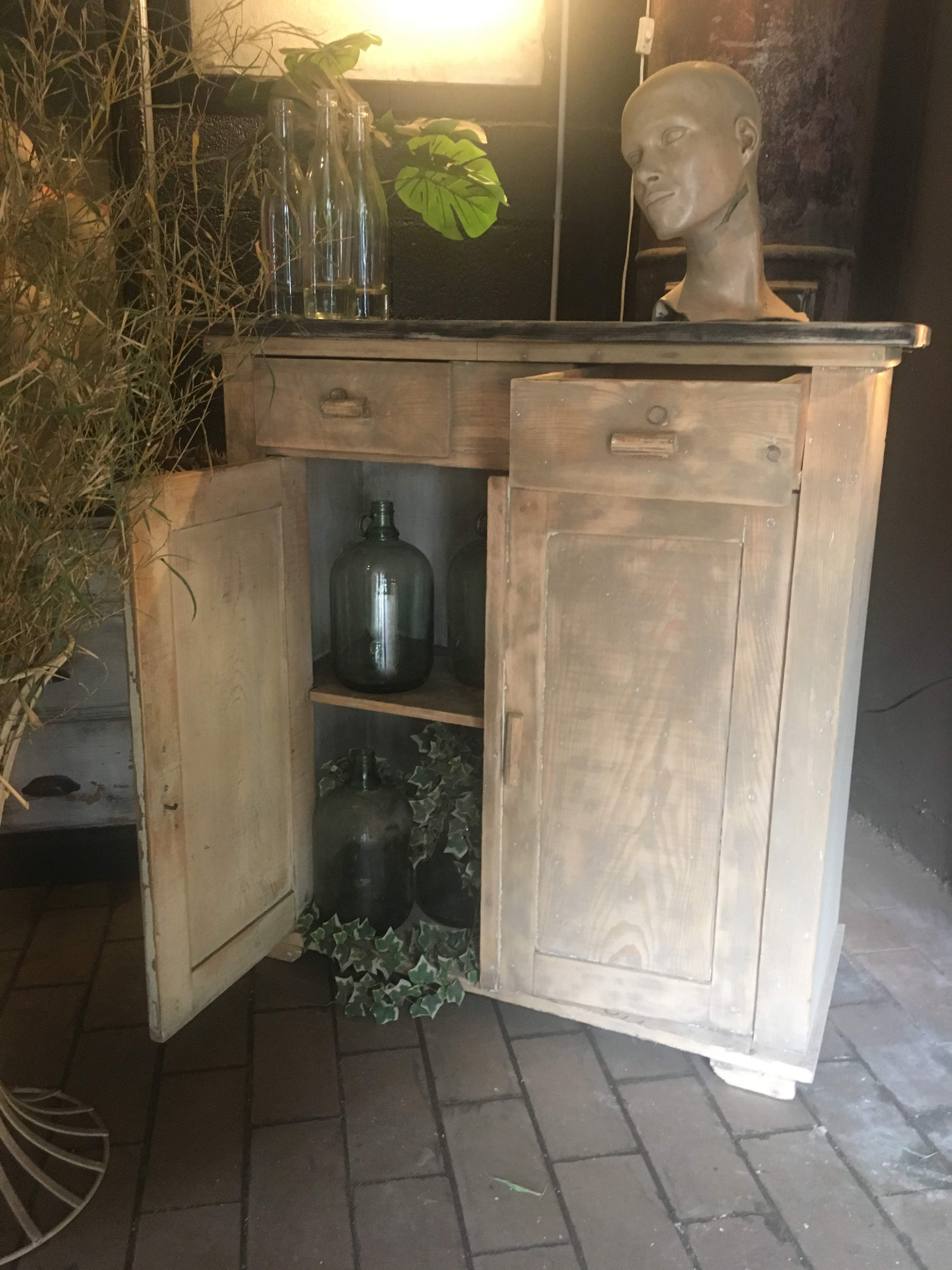 Buffet wood patinated 1940