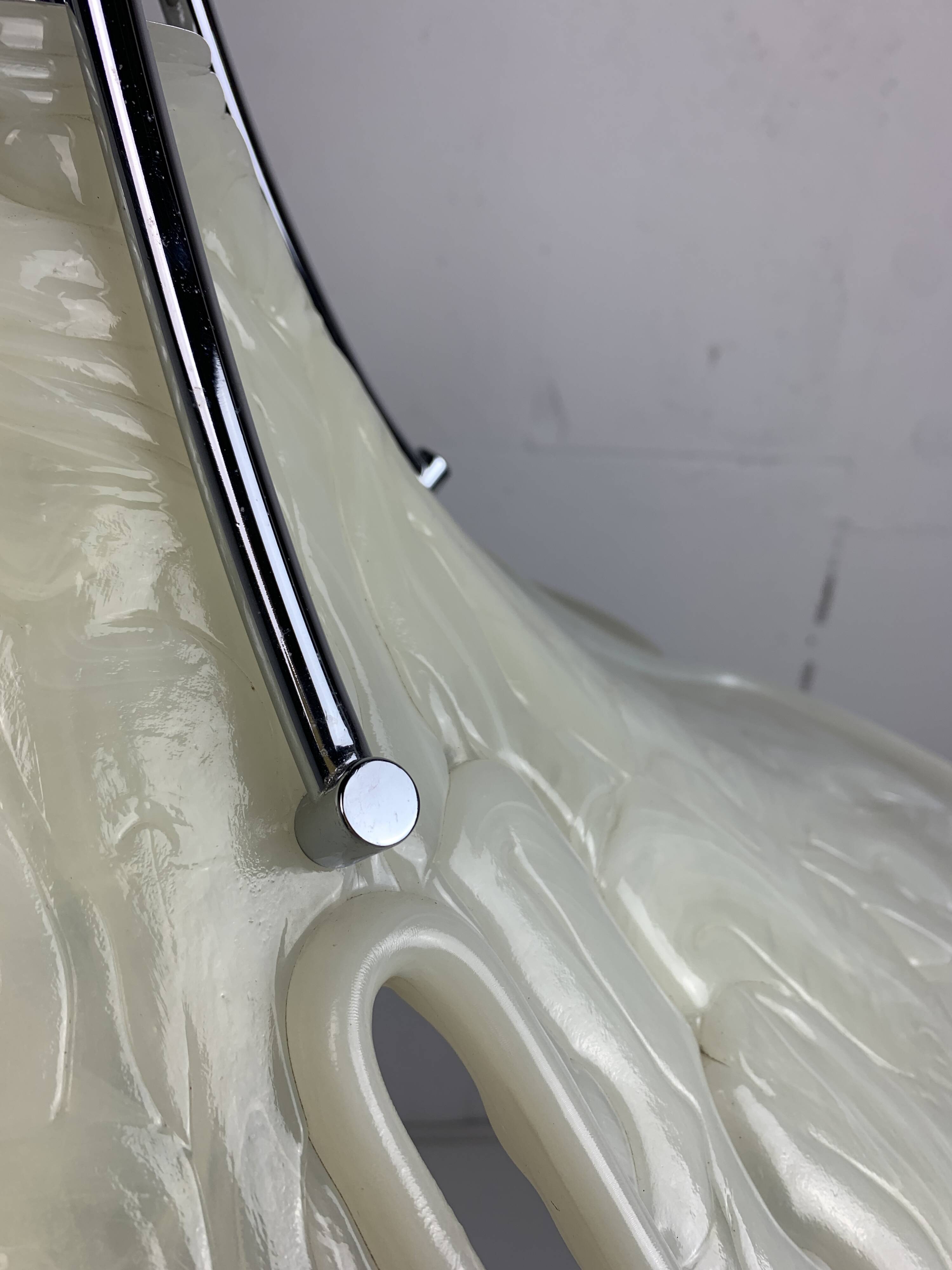 Acrylic Murano style clover pendant hanging lamp, Cosack Leuchten, 1970s