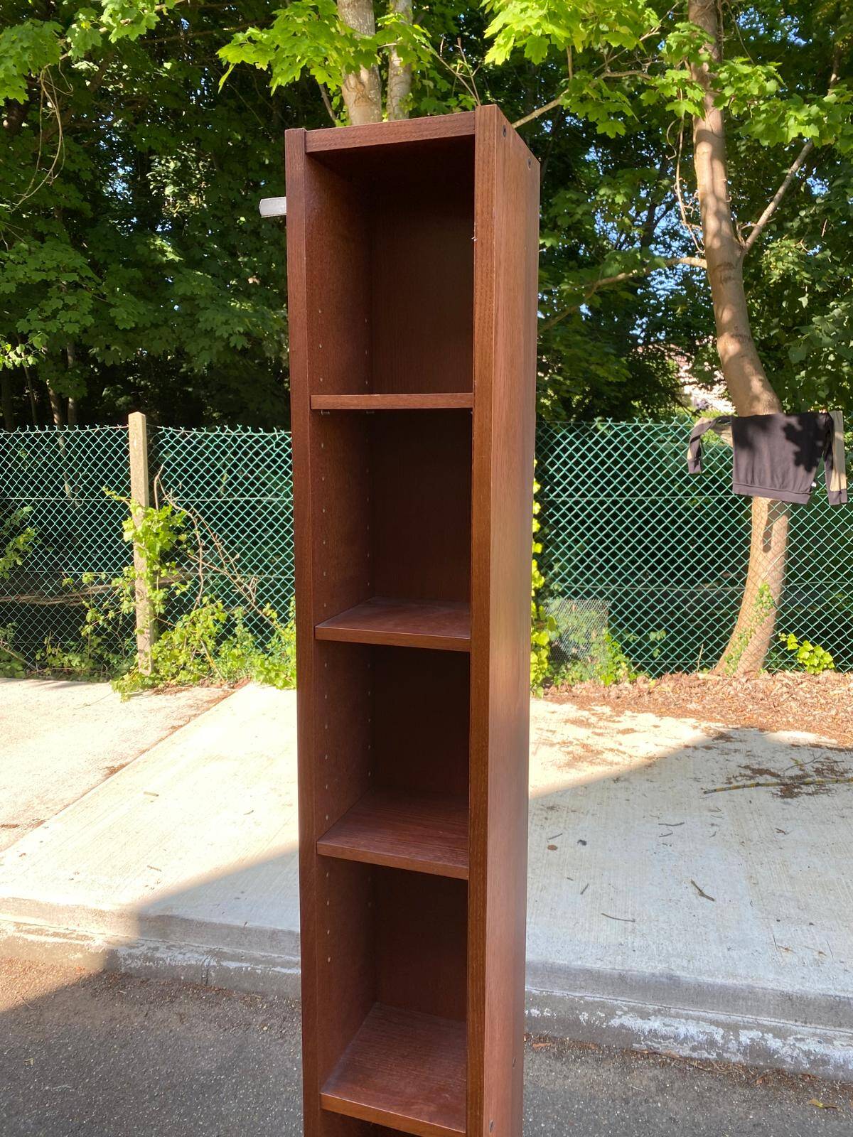 Scandinavian Ikea wooden CD DVD library