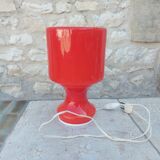Vintage red opaline lamp from the 70'S
