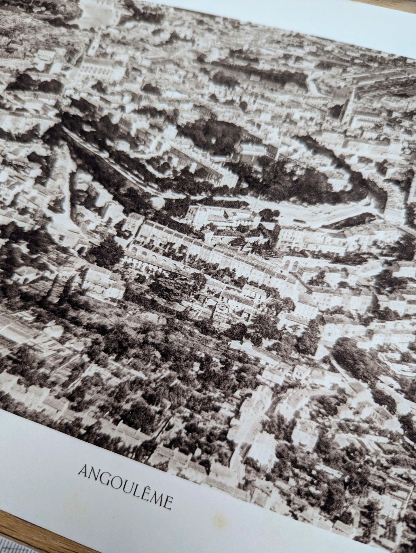 Angoulême, Charente, photo print from 1942.