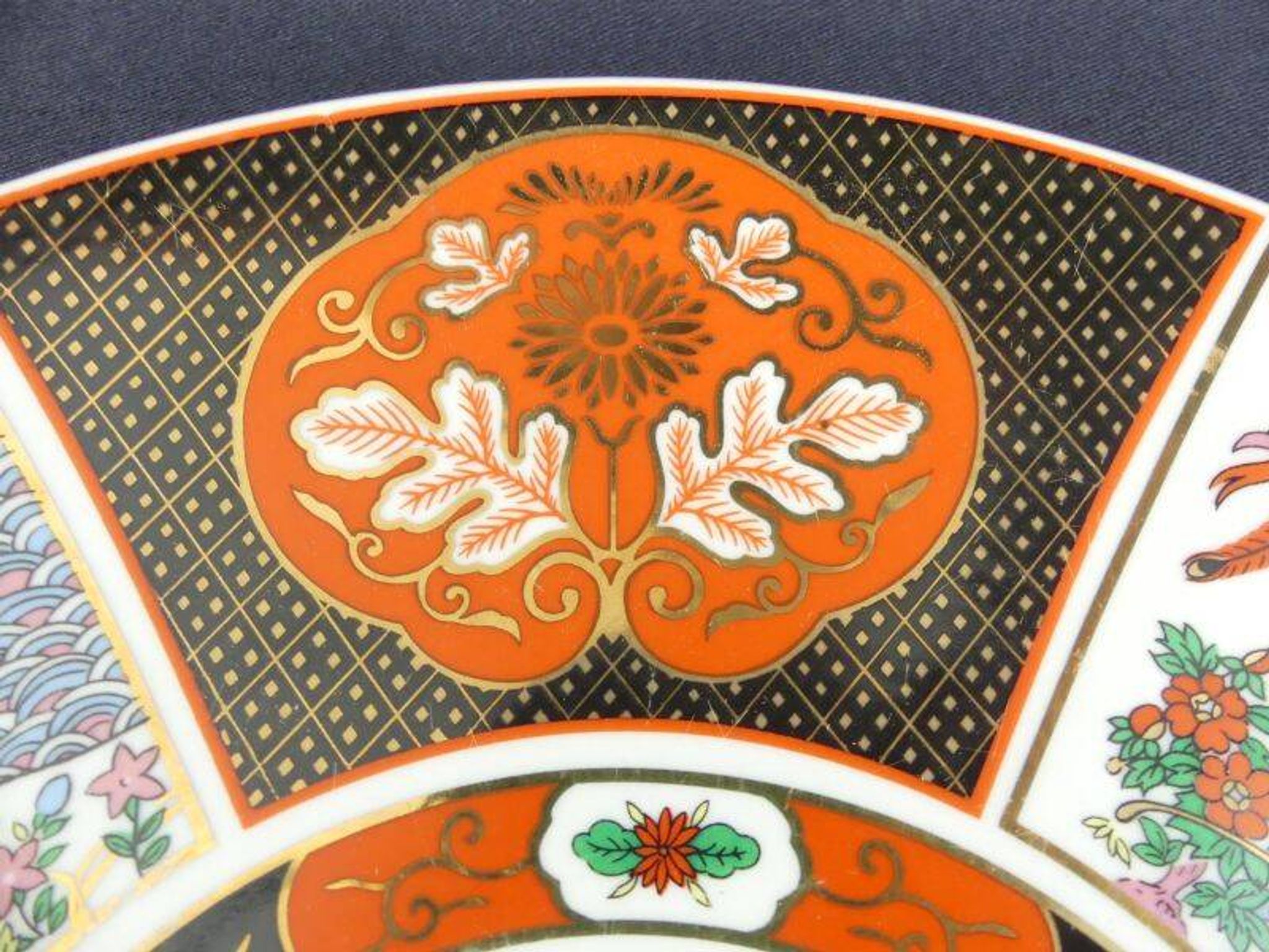 Large Taous porcelain dish, Morocco, vintage