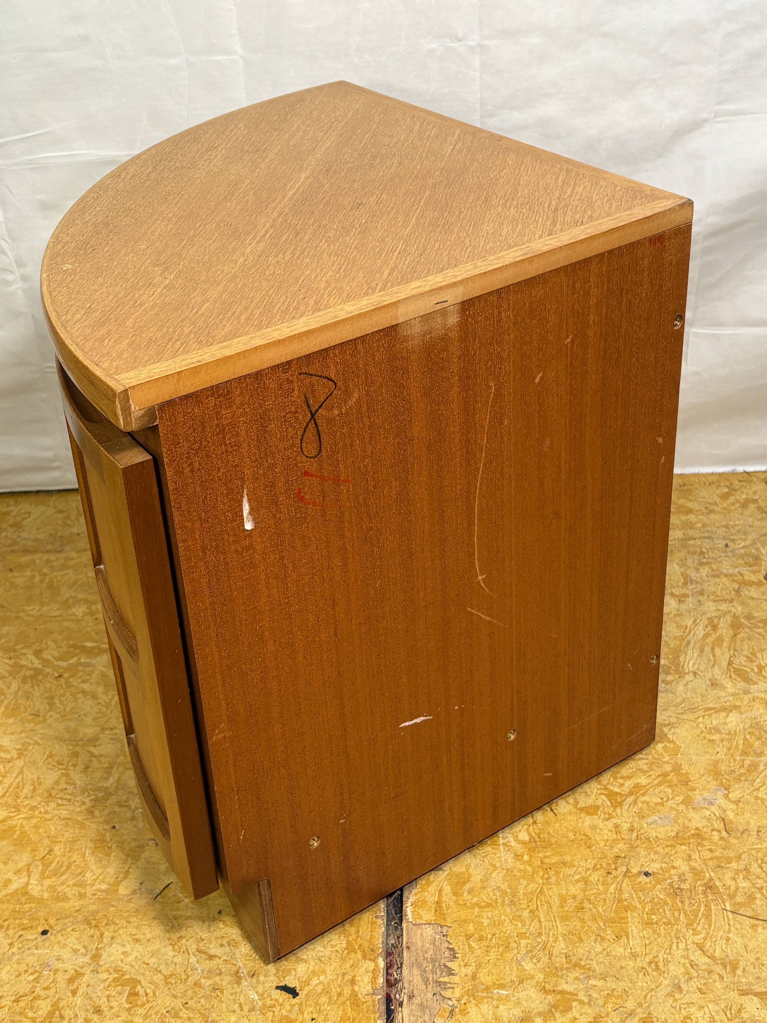 Mid-Century Retro Vintage Teak Corner Cabinet by Nathan Furniture 1970  “Sq