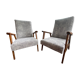 Pair of Scandinavian feet compasses armchairs