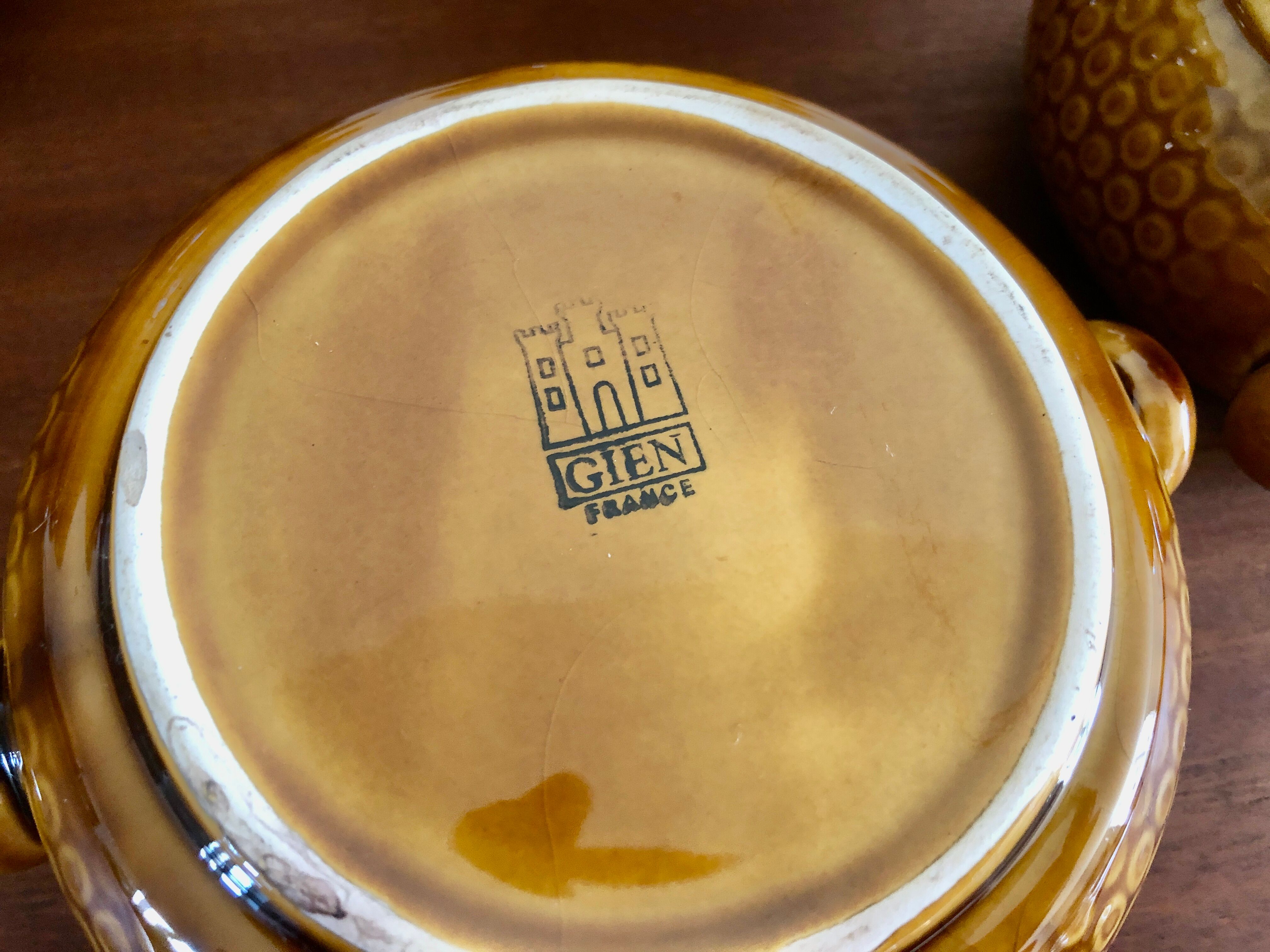 Gien ceramic couscous set