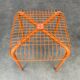 Vintage Ikea Vasteron stool, orange steel wire, 1990s