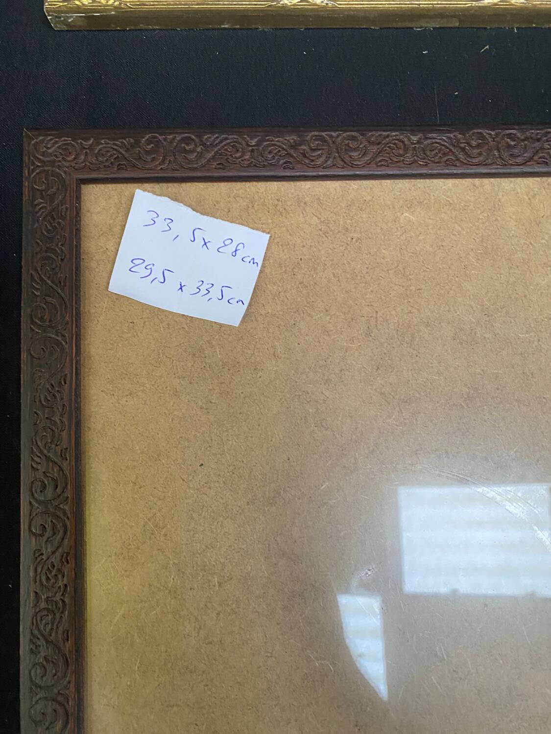 Set of 8 gilded wood or resin or vintage brass frames