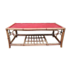 Rattan and bamboo coffee table