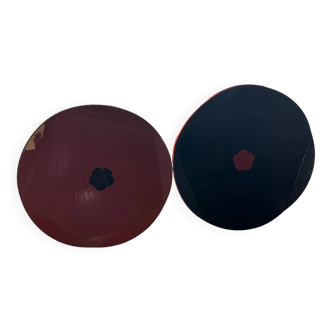 Japanese lacquer tea tray