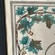Watercolor decorated with leaves made by Renée Billette in 1912