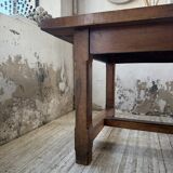 Rustic farmhouse table, solid oak, 2m