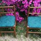 Pair of small fireside chairs