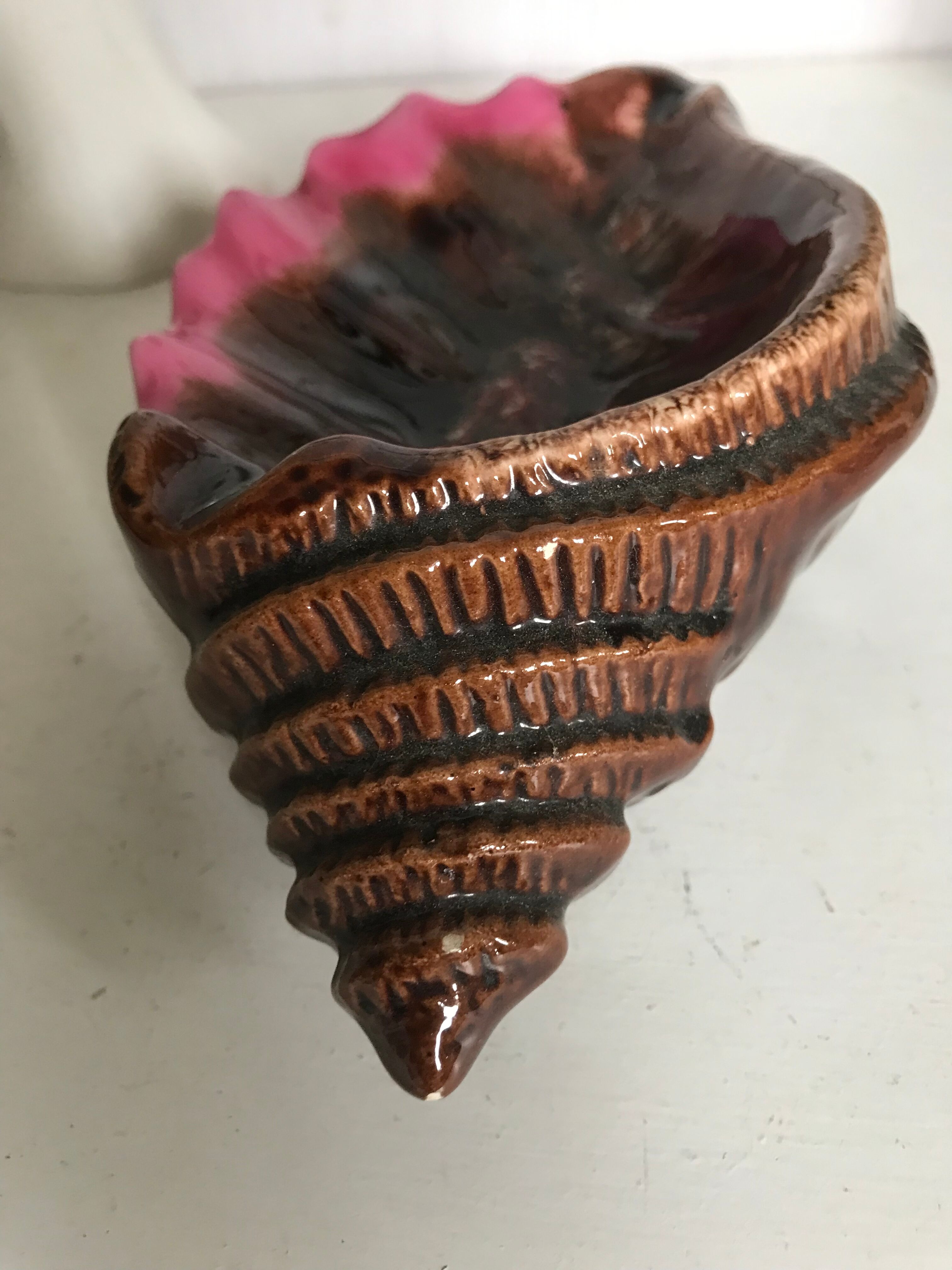 Empty vintage ceramic pocket