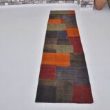 Colorful Vintage Wool Kilim Runner sku 3851