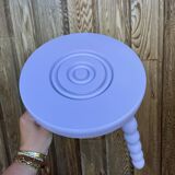 Pair of purple twisted stools or tables