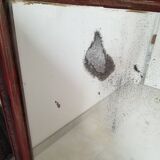 Old Bordeaux red mirror