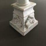 White patinated cast iron column