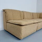 Modular sofa in beige fabric, 70s, 5 elements